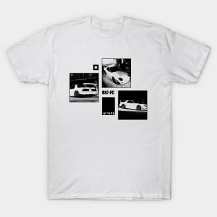 MAZDA RX-7 FC Black 'N White Archive T-Shirt